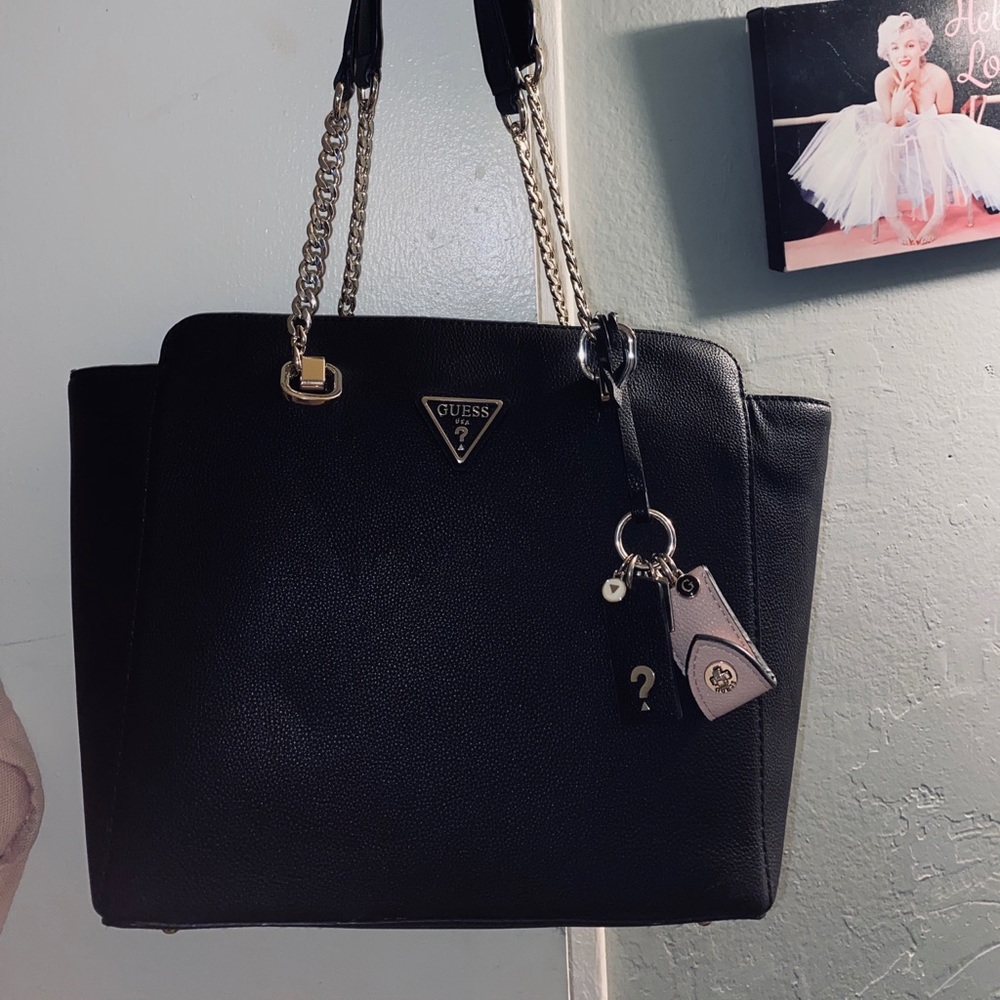 GUESS Chain Tote Bag